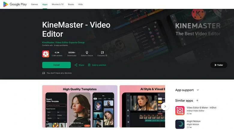 CapCut Alternative App for Mobile - KineMaster