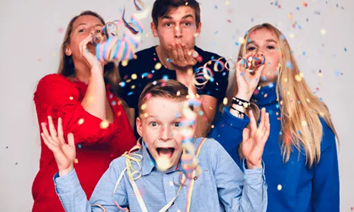 confetti video overlay