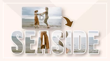 put video inside text premiere pro