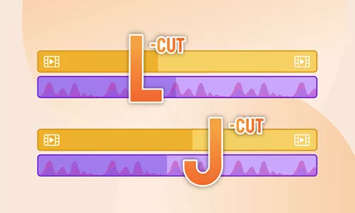 use j and l cut for video transition
